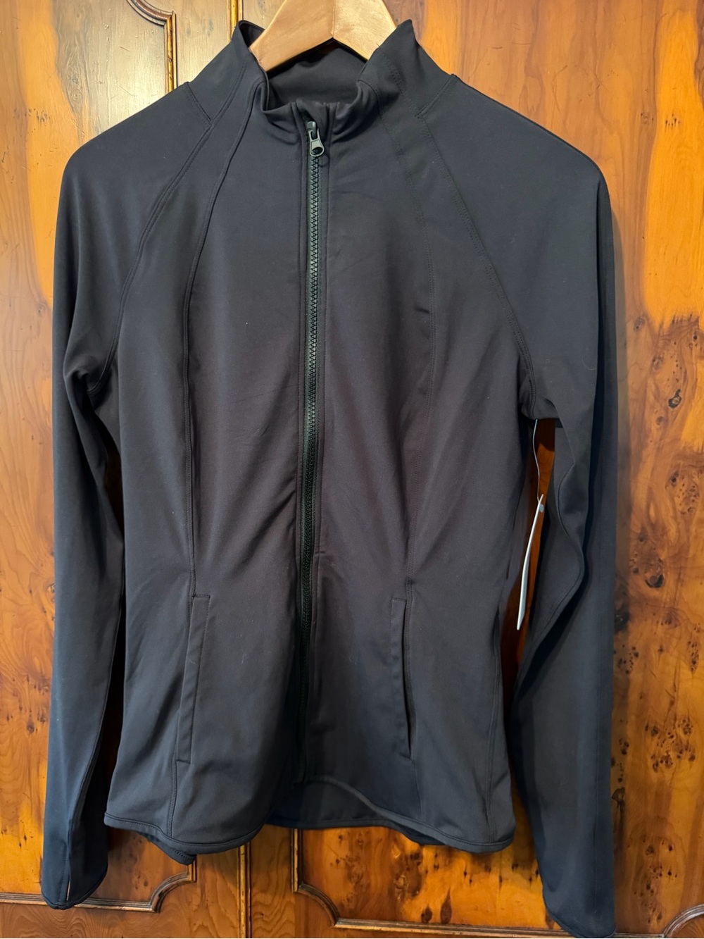 Yogalicious Lux Rebel Flare Full Zip Jacket Black Sz M NWT